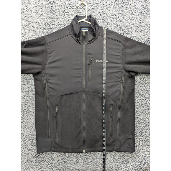 Columbia Ballistic Fleece Omnishield Jacket Mens LG Full Zip Outdoor Hiking Blk - Picture 10 of 13